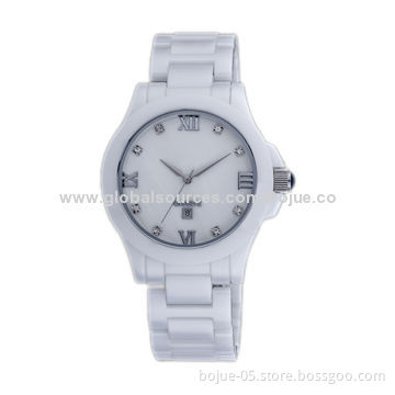 Ceramic Ladies' Watch, OEM Orders Welcomed